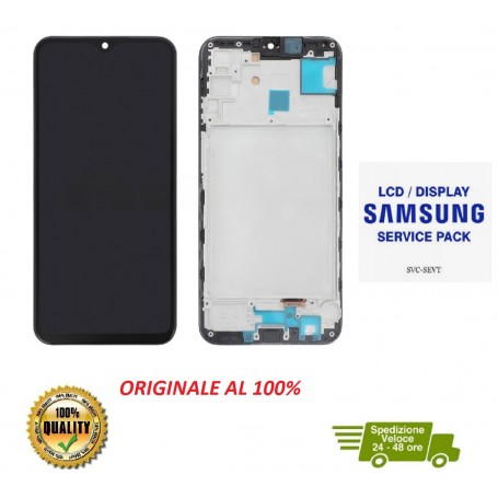 DISPLAY LCD TOUCH ORIGINALE SAMSUNG A15 4G/5G SM-A155/A156 NERO CON FRAME