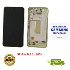 DISPLAY LCD ORIGINALE SAMSUNG A34 5G 2023 SM-A346 LIGHT GREEN CON FRAME