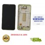 DISPLAY LCD ORIGINALE SAMSUNG A34 5G 2023 SM-A346 LIGHT GREEN CON FRAME