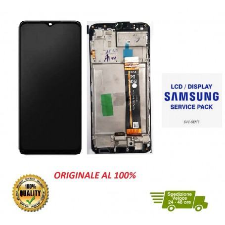 DISPLAY LCD TOUCH ORIGINALE SAMSUNG A23 5G SM-A236 NERO CON FRAME
