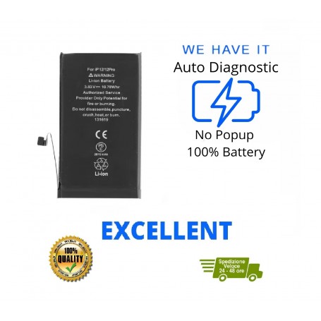 BATTERIA AUTO DIAGNOSTICA RIMOZIONE ERRORE PERCENTUALE PER IPHONE 12 / 12 PRO