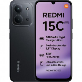 XIAOMI REDMI 15C (6.9") 5G 4/128GB NFC 6000 MAH MIDNIGHT BLACK