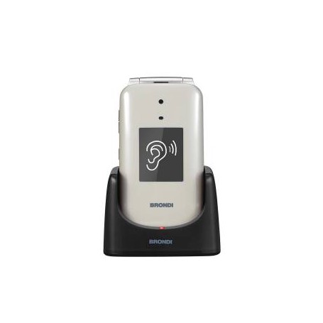BRONDI AMICO SUPER VOICE 2,8" AUDIO AMPLIFICATO DUAL SIM RADIO FOTOCAMERA TORTORA